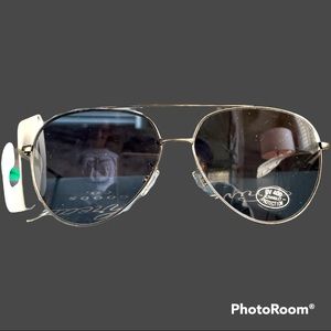 NWT silver aviator sunglasses